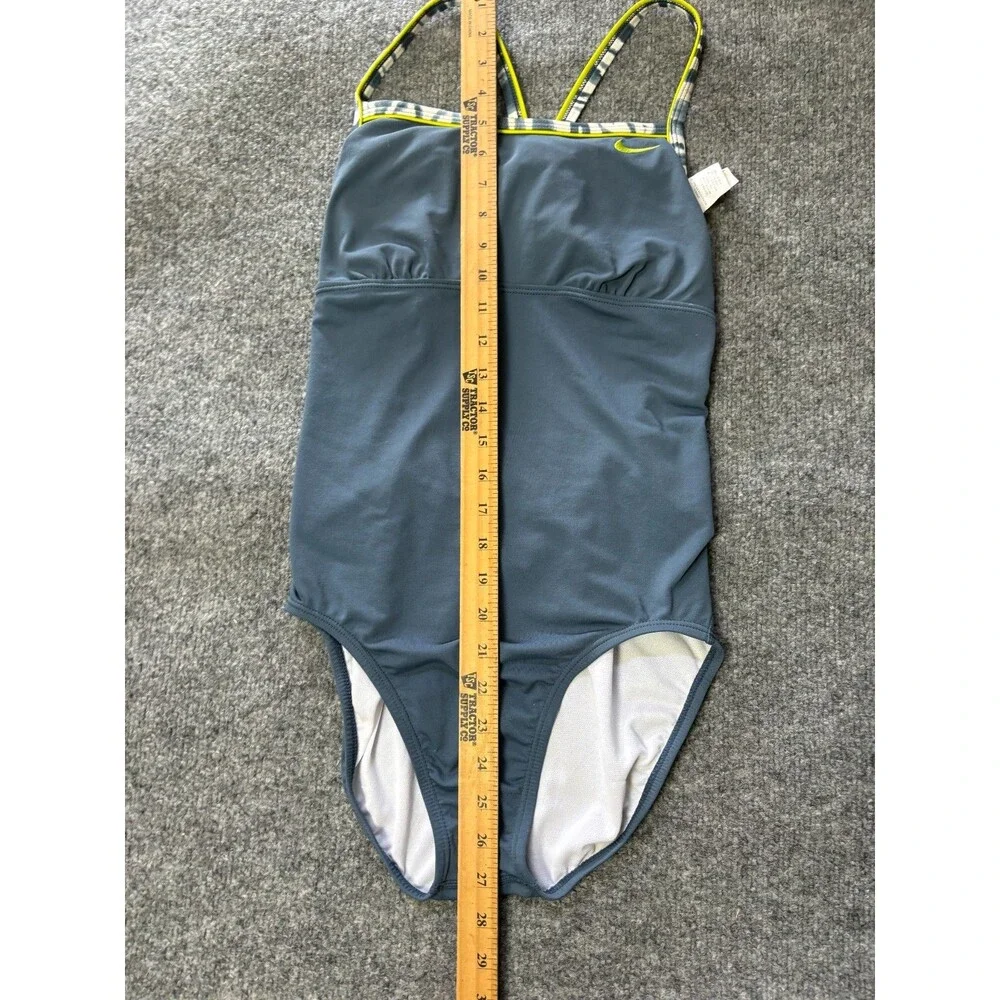 Nike One Piece Swimsuit Girls Size 10 Blue bathing Suit
